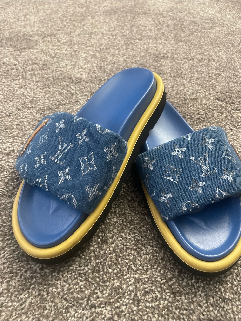 Denim Velcro Closure Sandal